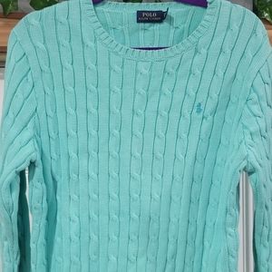 NWOT Ralph Lauren Polo Cable Knit cotton sweater